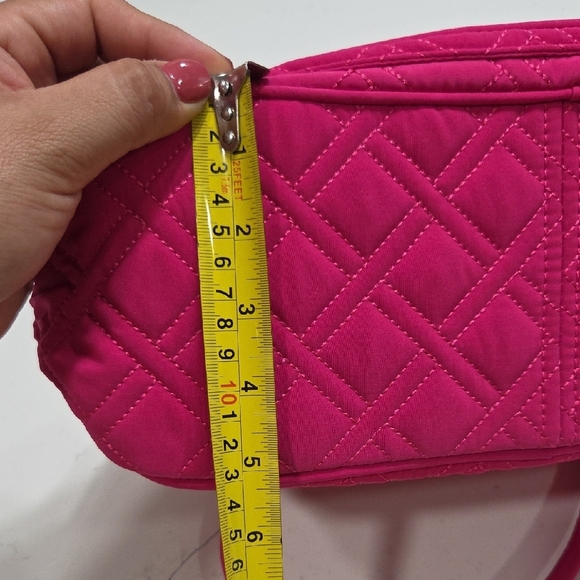 Vera Bradley Fuchsia Quilted Shoulder Bag New WithTag - Picture 11 of 13